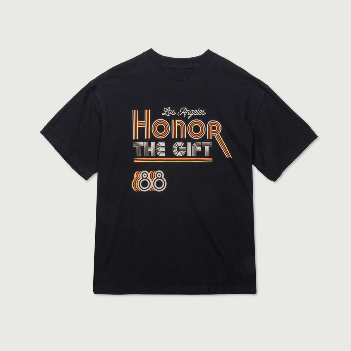 Honor The Gift A-spring Retro Honor Tee- BLACK
