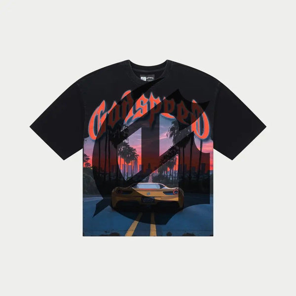 SUNSET LOGO T-SHIRT 傑 SUNSET LOGO TEE