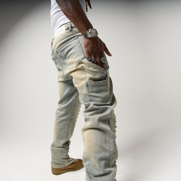 Duaa Alignment Mineral Denim - STONE