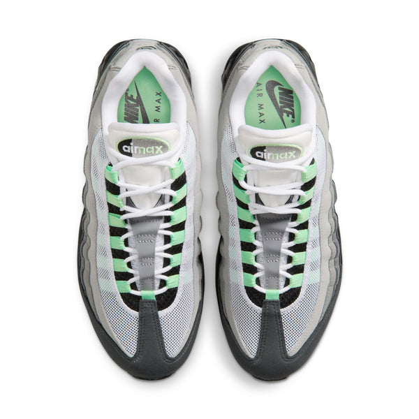 Women's Nike Air Max 95 Big Bubble-BLACK/FRESH MINT-WHITE-MEDIUM GREY