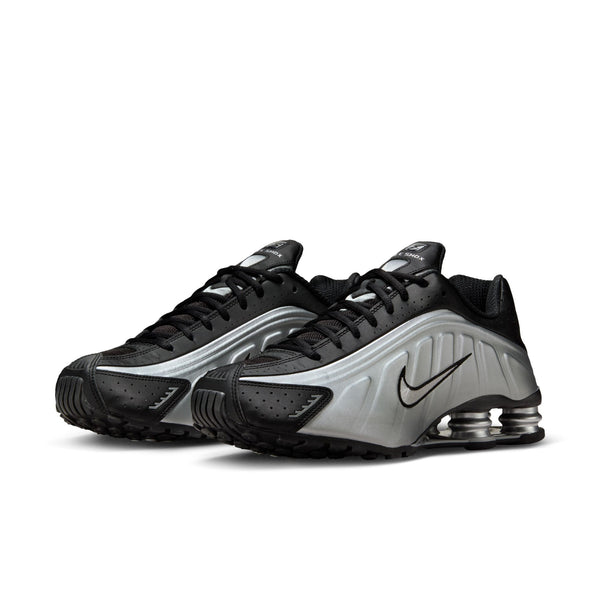 Men's Nike Shox R4 - METALLIC SILVER/METALLIC SILVER-BLACK