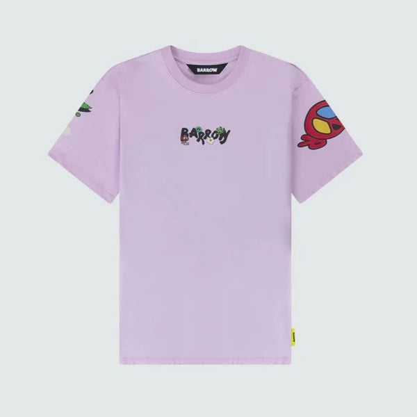 Tシャツ・カットソー BARROW Men T-shirt Pink S5BWUATH161 BW036 F3BWUATH105ROSA_1024x1024_8906