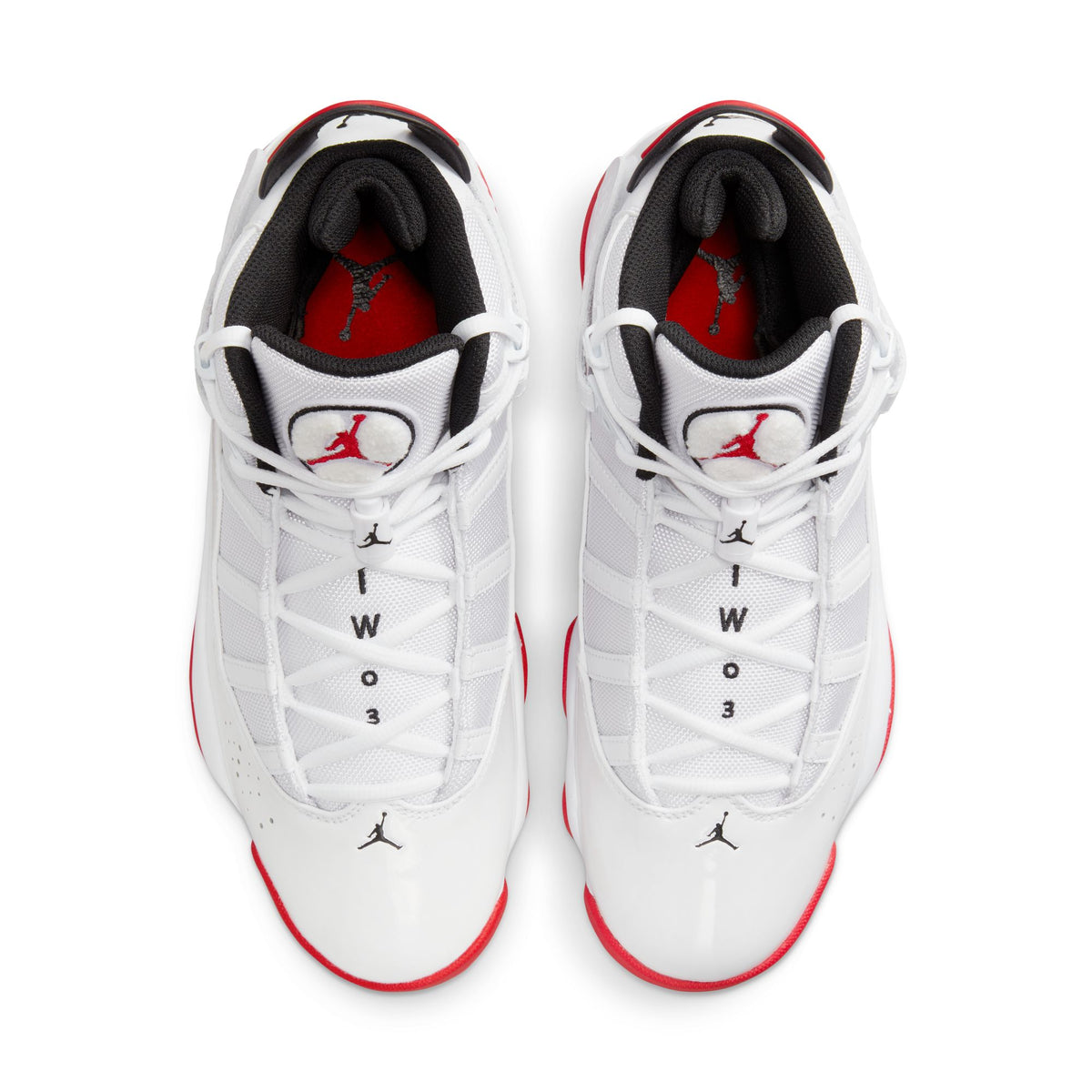 Men&#39;s Jordan 6 Rings - WHITE/RED