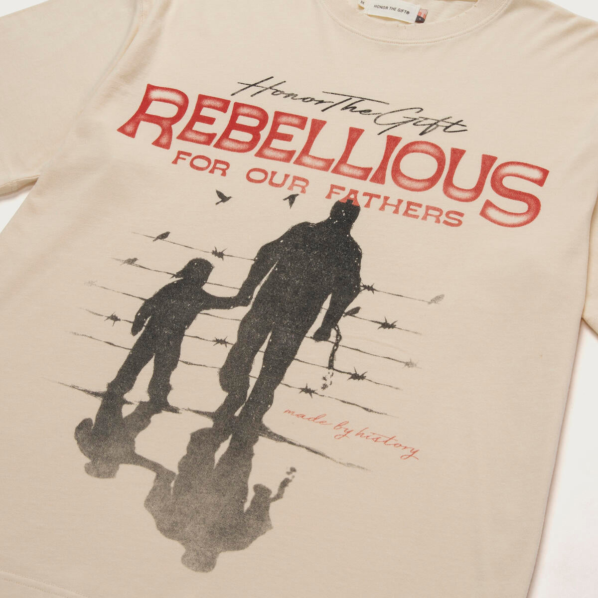 Honor The Gift Rebellious For Our Fathers Tee- BONE
