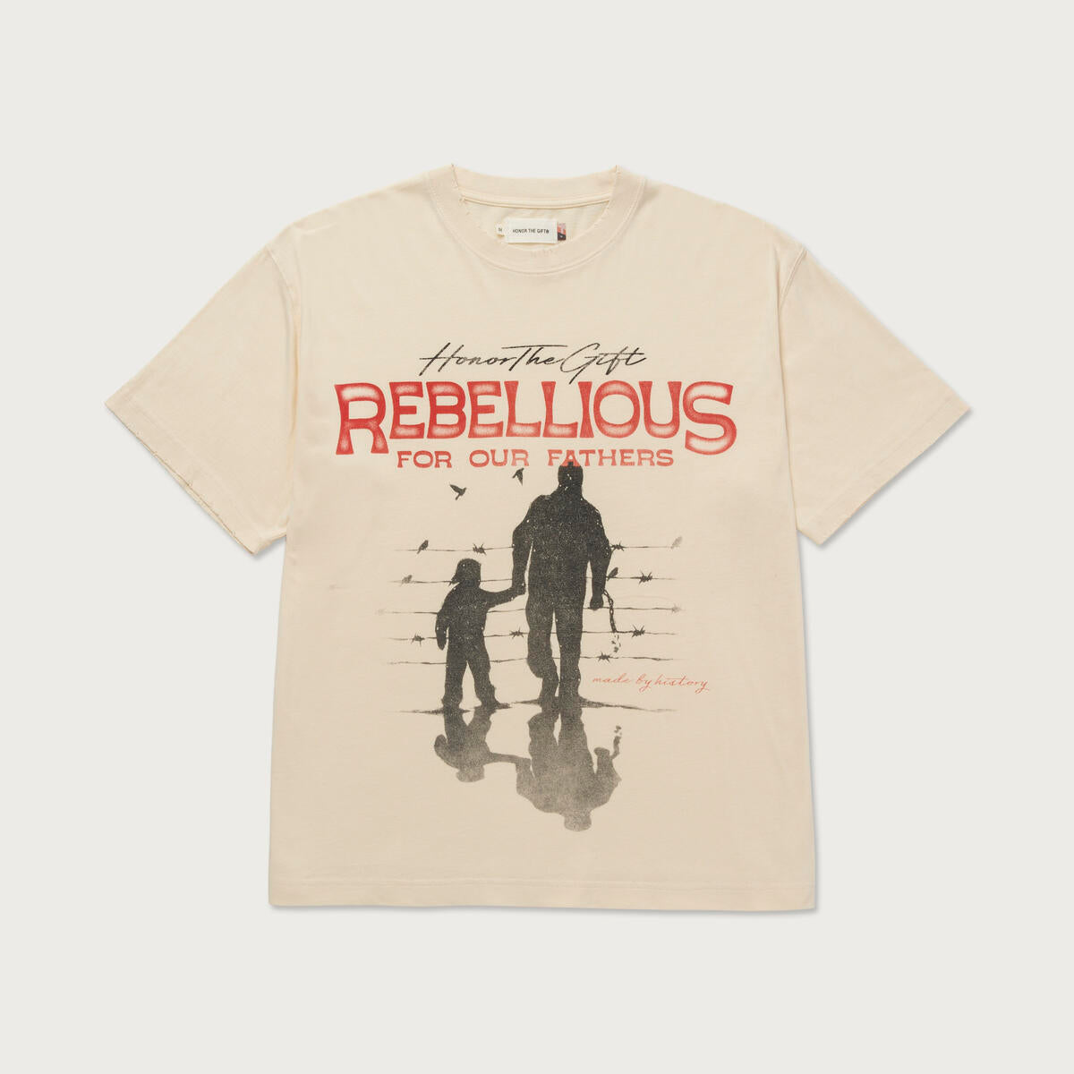 Honor The Gift Rebellious For Our Fathers Tee- BONE