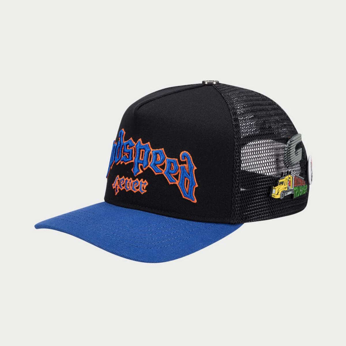 Godspeed GS Forever Trucker Hat - BLACK/BLUE/ORANGE