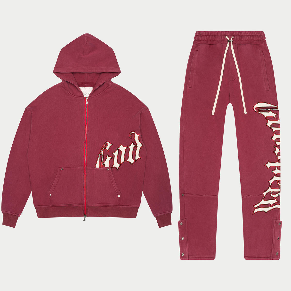 Godspeed Og Logo Sweatsuit V2 - BURGUNDY