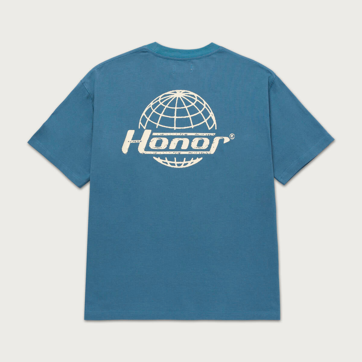 Honor The Gift Globe Logo Tee - BLUE