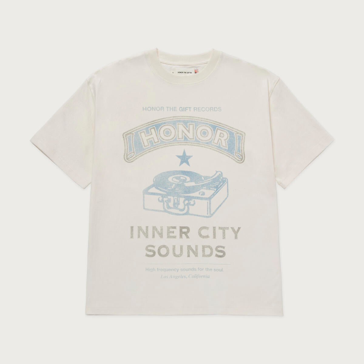 Honor The Gift Records Tee - CREAM