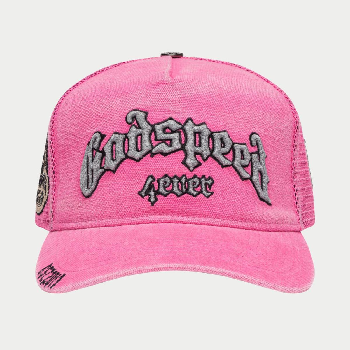 Godspeed Forever Trucker Hat - FUCHSIA