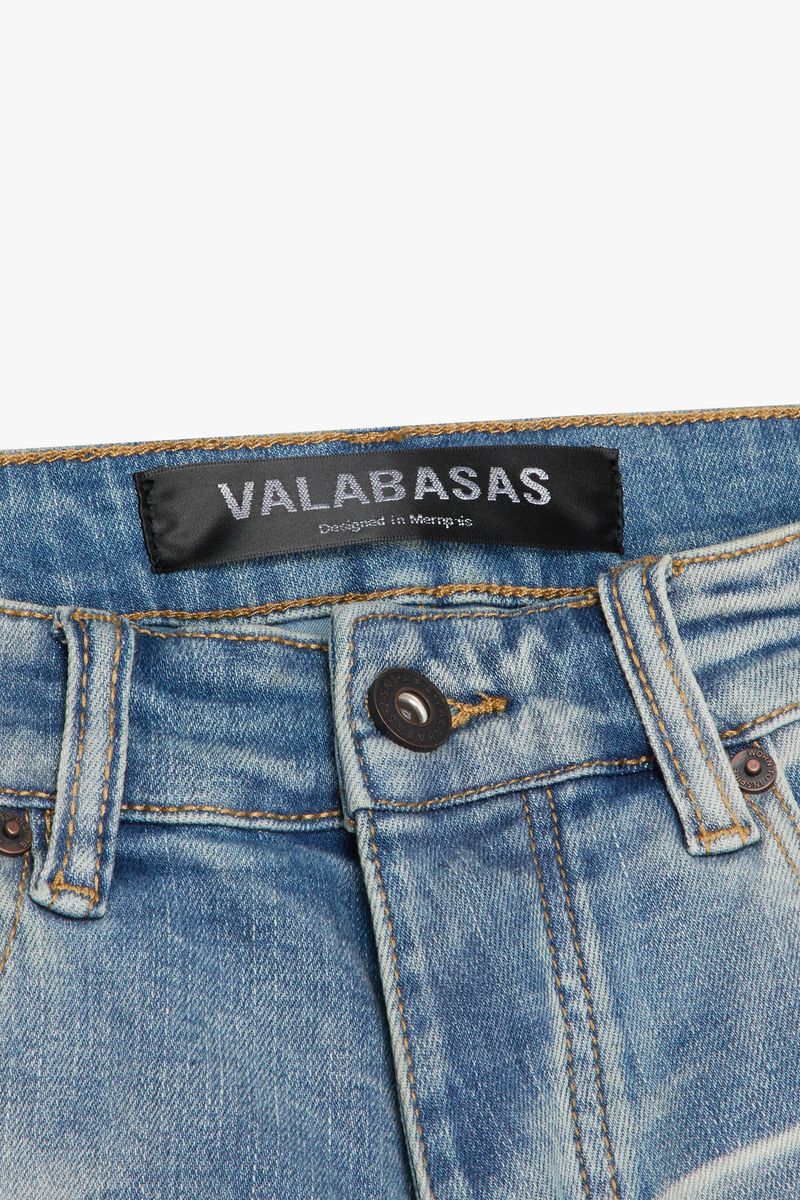 Valabasas "congo" Blue Wash Skinny Jeans - BLUE WASH