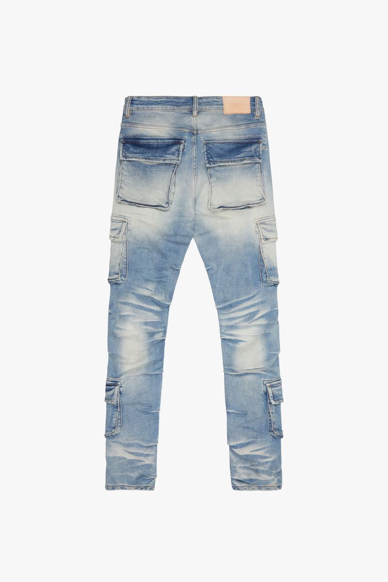 Valabasas "congo" Blue Wash Skinny Jeans - BLUE WASH