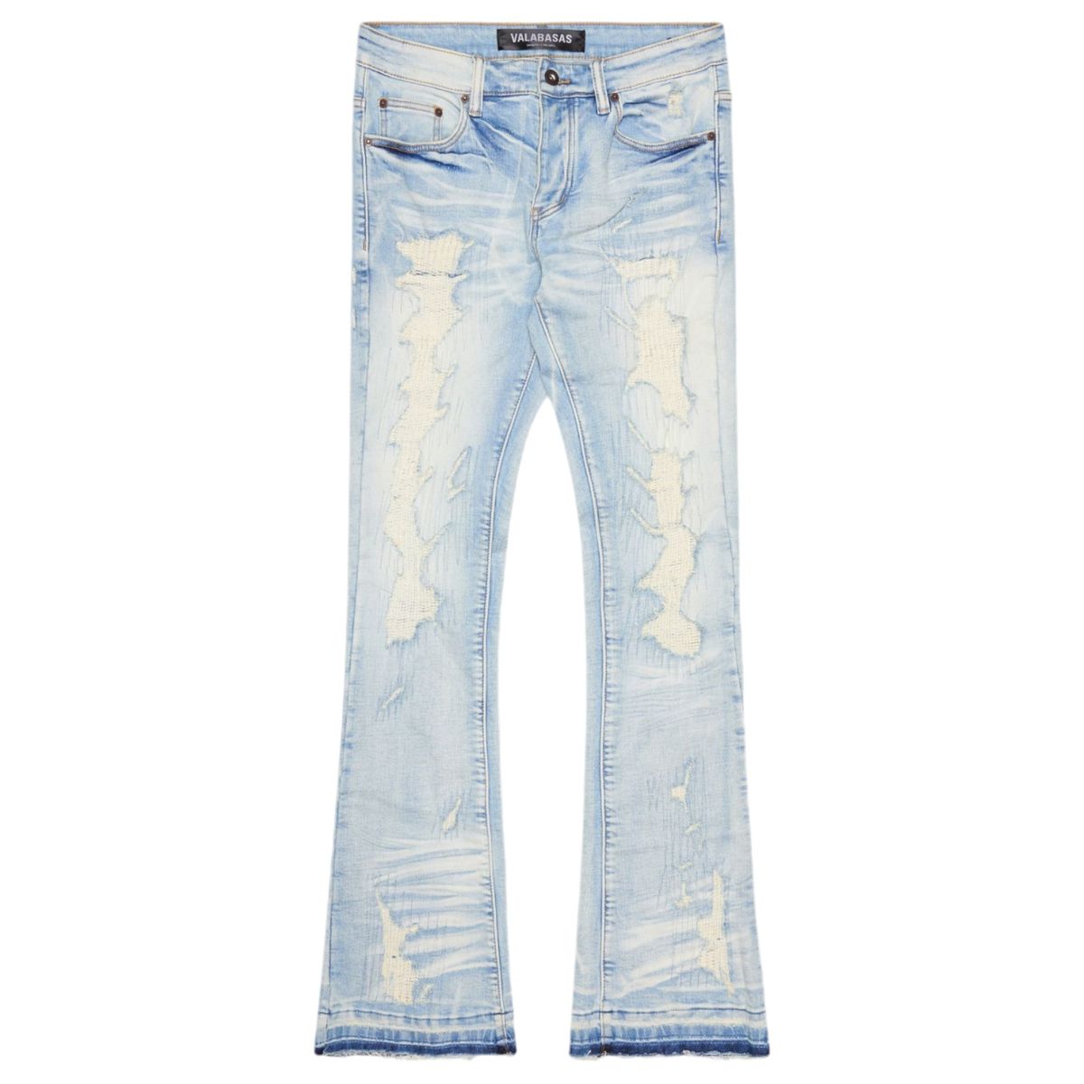 Valabasas Tearaway Stacked Denim - LIGHT BLUE