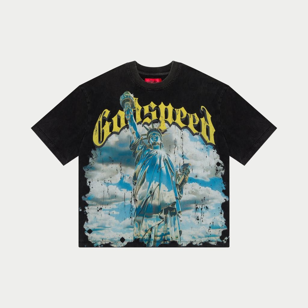 Godspeed Chrome Liberty T-shirt - BLACK