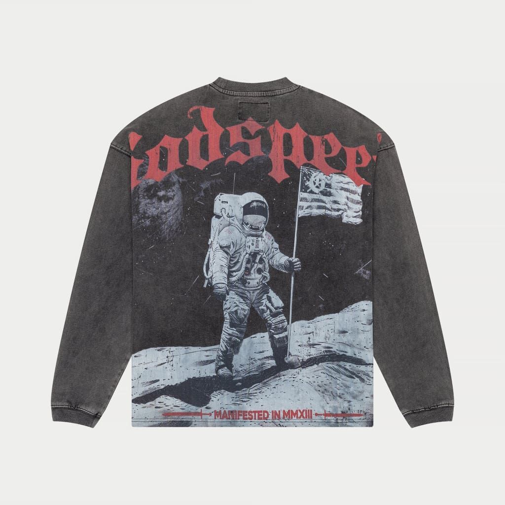 Godspeed Apollo 11 Long Sleeve - GREY