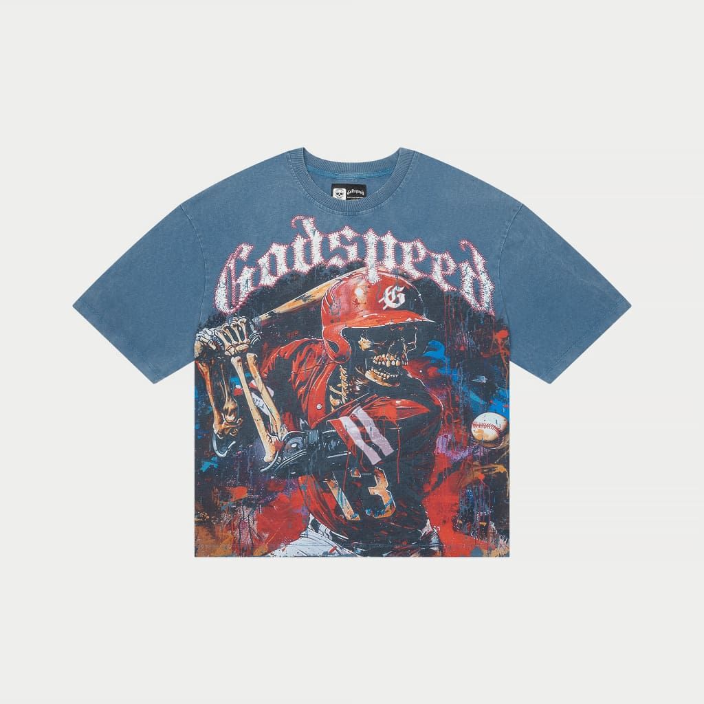 Godspeed Grandslam T-shirt - NAVY WASH