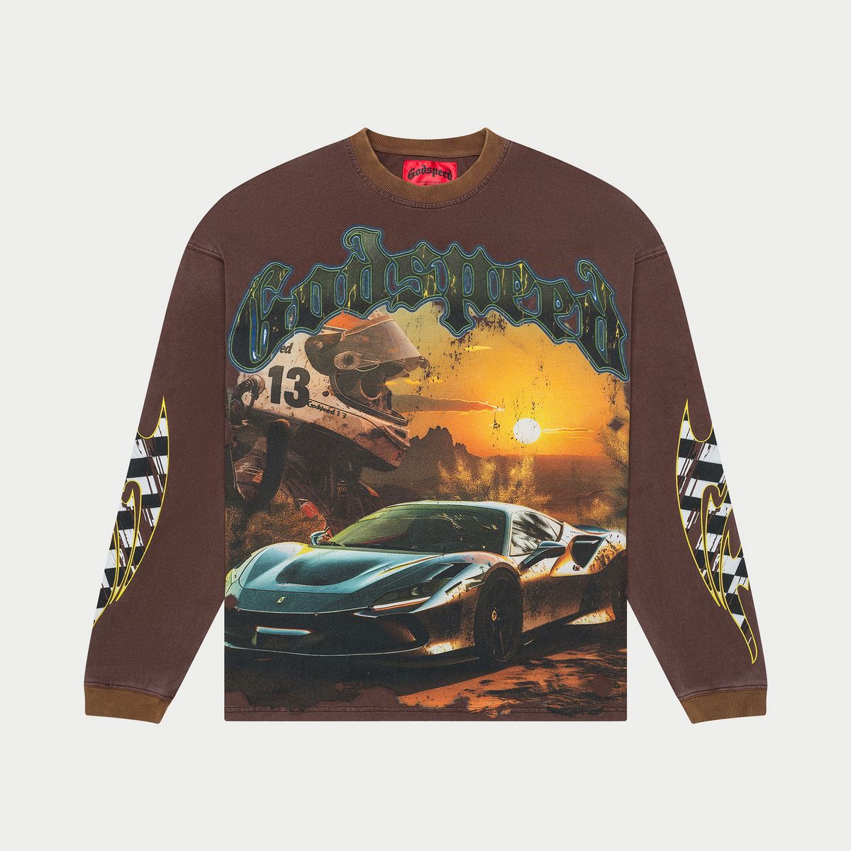 Godspeed Sunset Drift Long Sleeve - BROWN