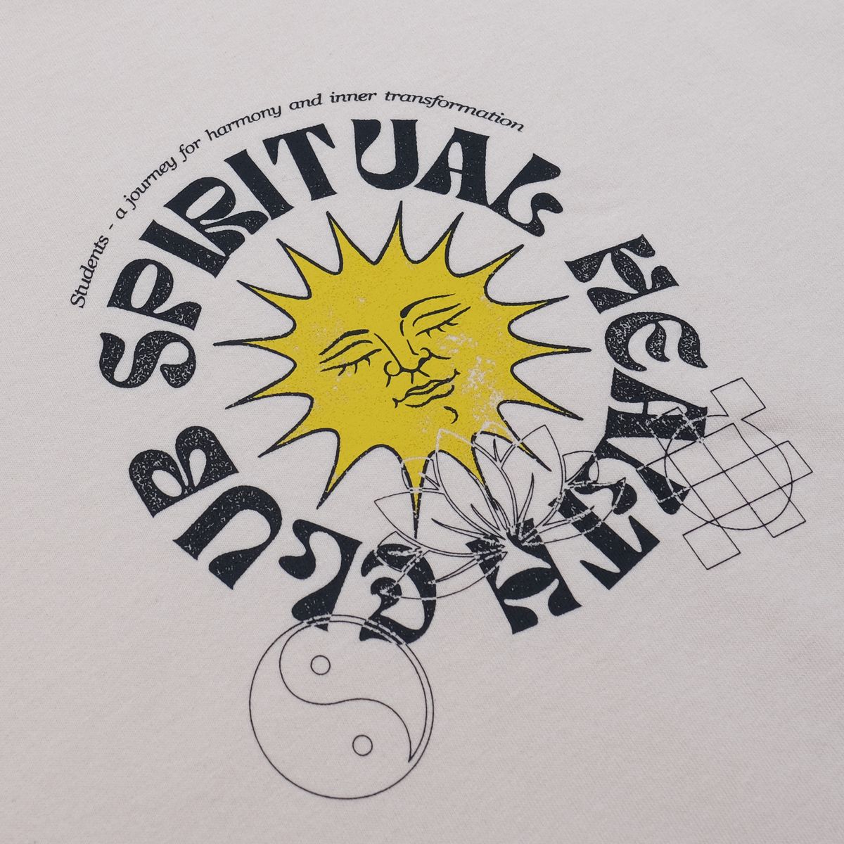 Students Spiritual Health Club T-shirt - NUDE