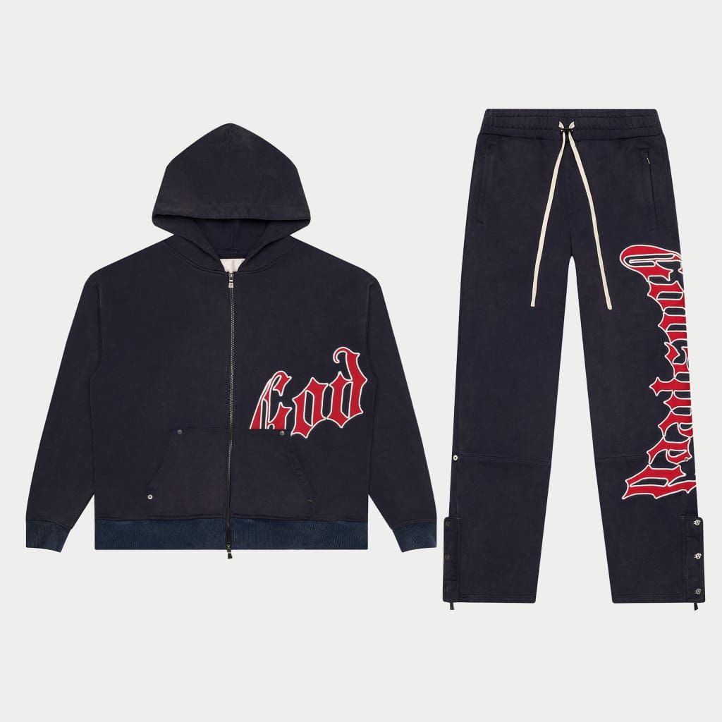 Godspeed OG Logo Sweatsuit V2 - NAVY/RED