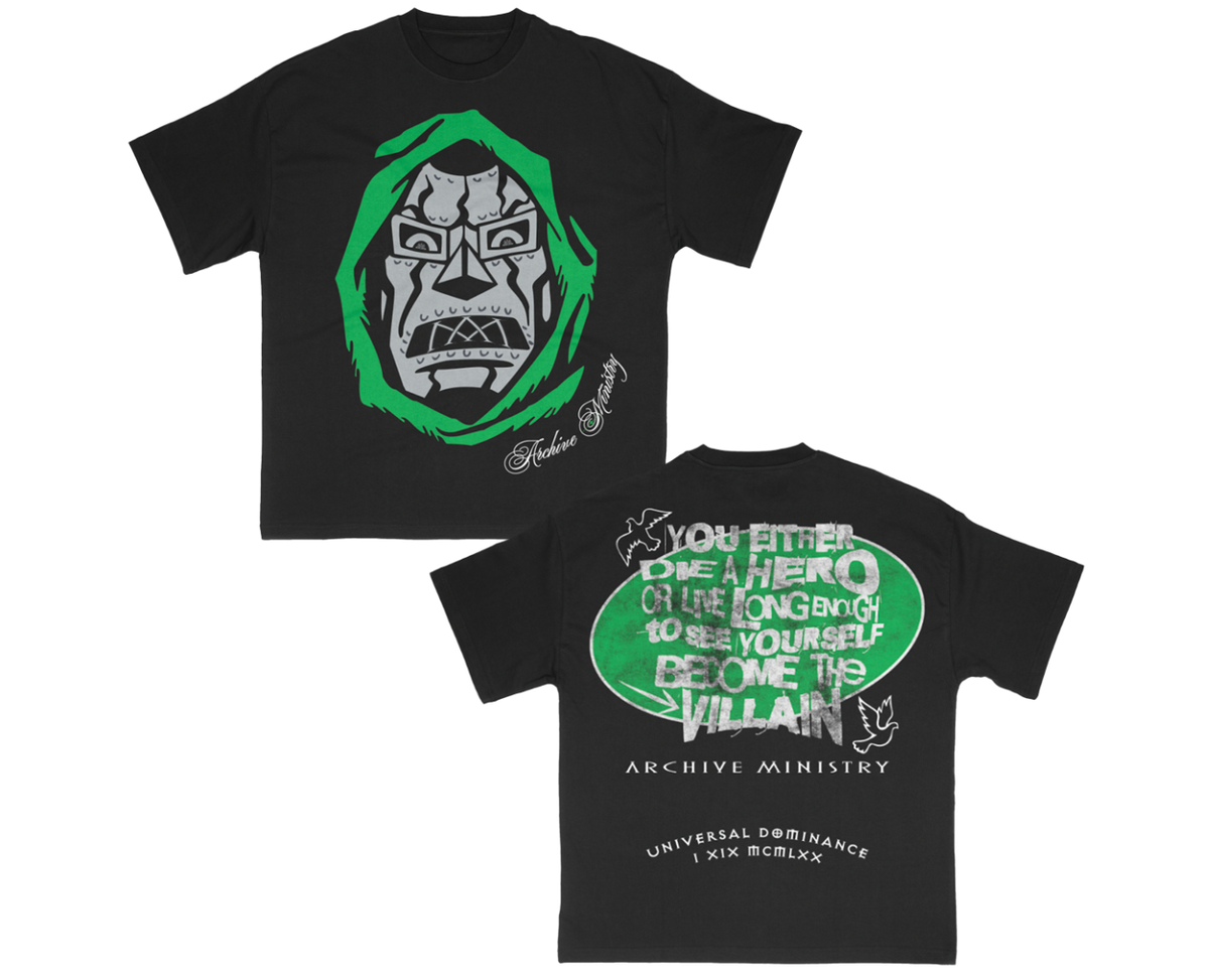 Archive Ministry Villain Tee - BLACK/GREEN