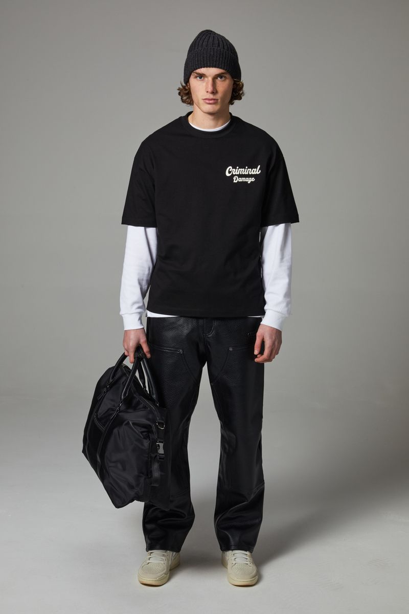 Criminal Damage Bennett T-shirt - BLACK