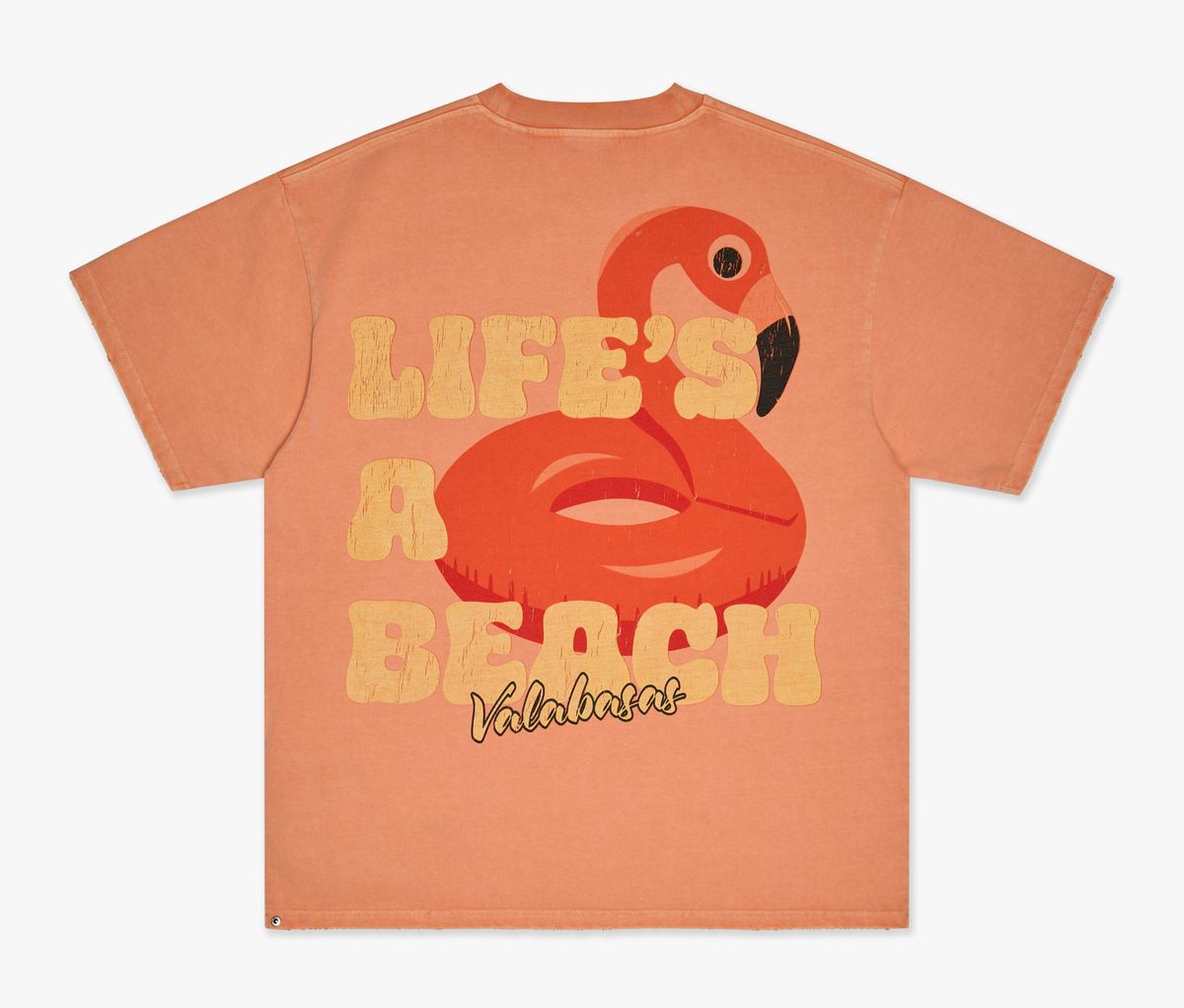 Valabasas "lifes A Beach" Tee - PEACH