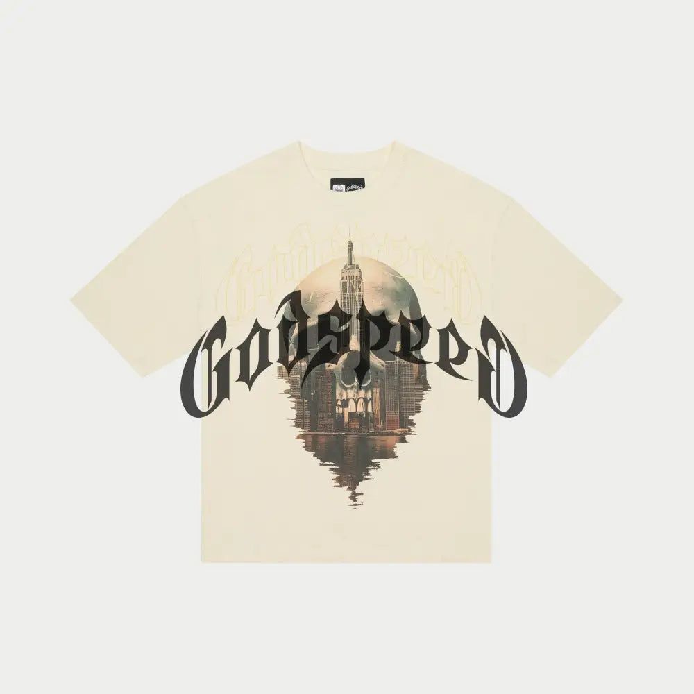 Godspeed Skyline Tee - BONE WASH