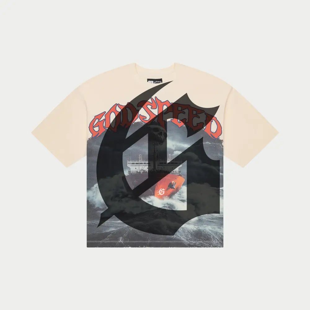 Godspeed Sea Sick Tee - BONE