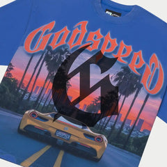 Godspeed Sunset Blvd Tee - ROYAL BLUE