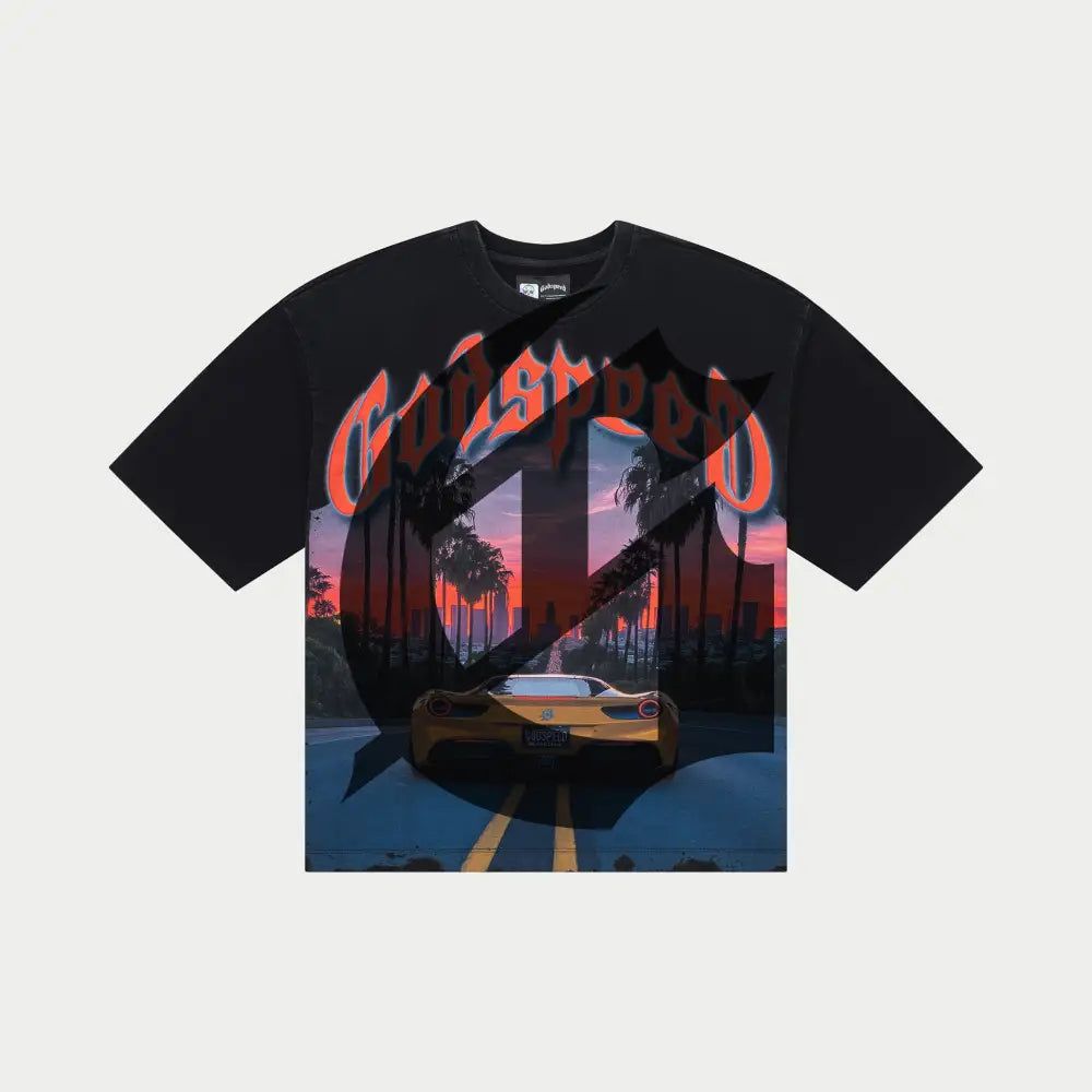 Godspeed Sunset T-shirt - BLACK