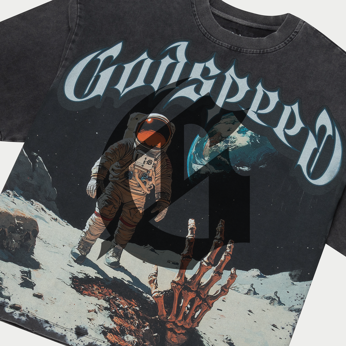 Godspeed First Contact T-Shirt - GREY WASH