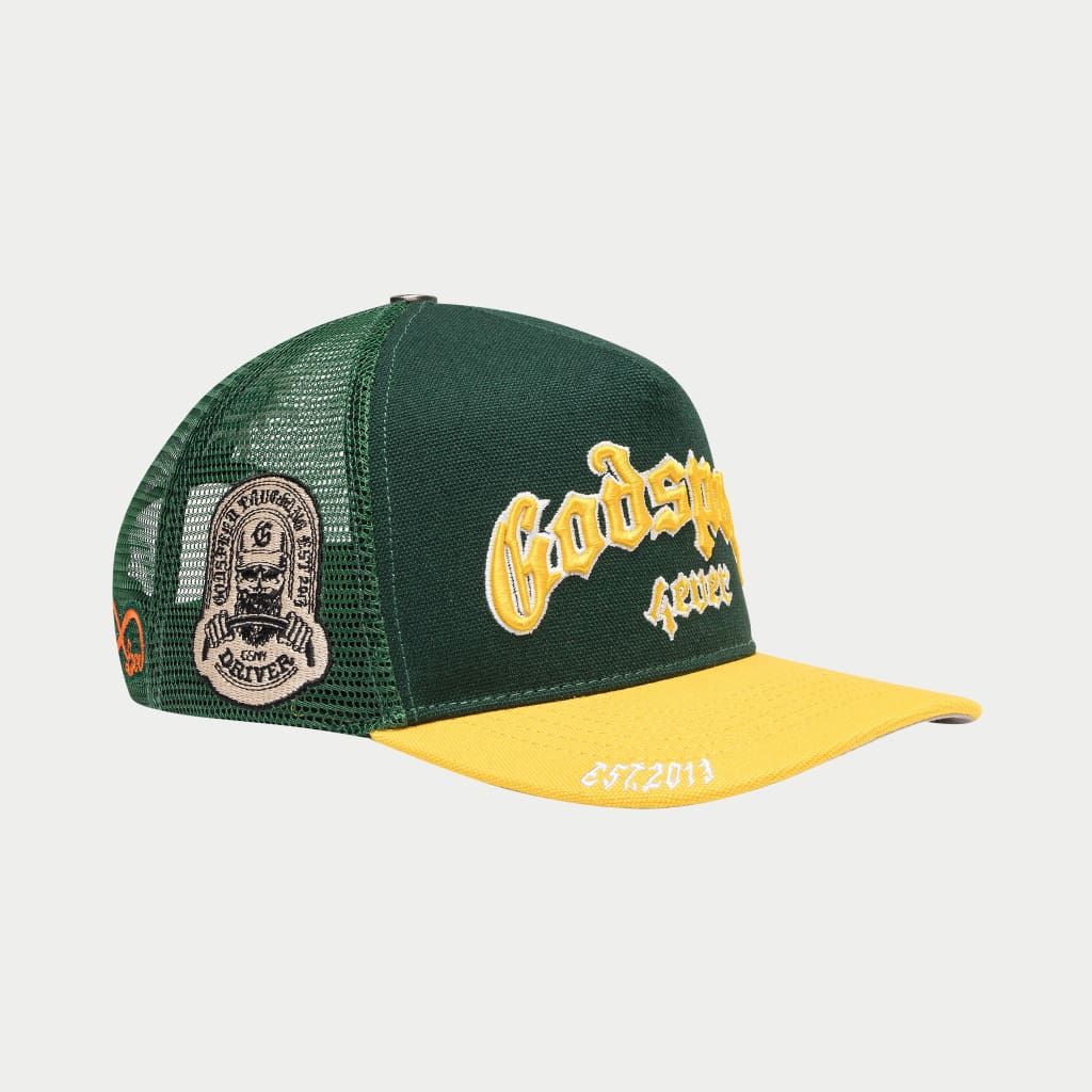 Godspeed GS Forever Trucker Hat - GREEN/YELLOW