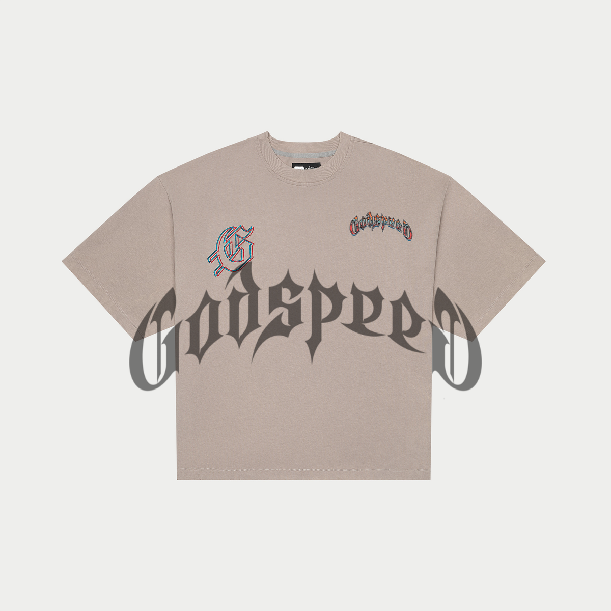 Godspeed Natural Disaster Tee - STONE WASH