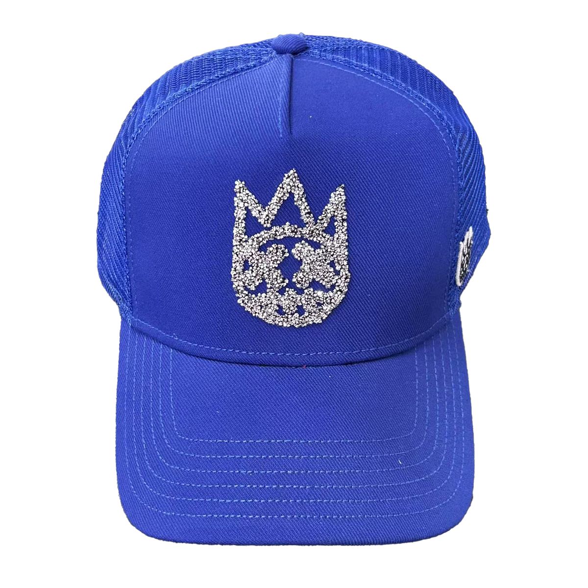 Cult of Individuality Crystal Logo Mesh  Back Trucker Hat - BLUE