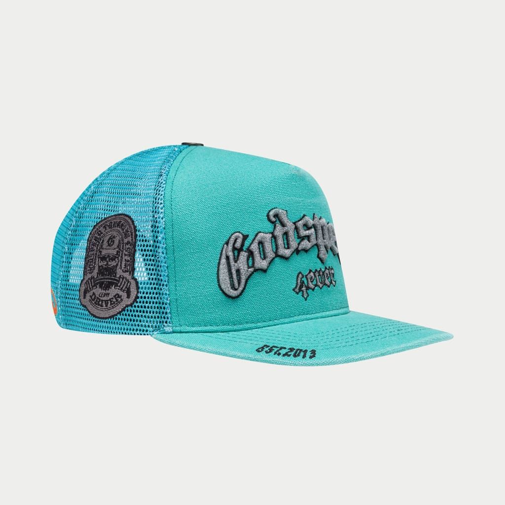 Godspeed Forever Trucker Hat - TEAL