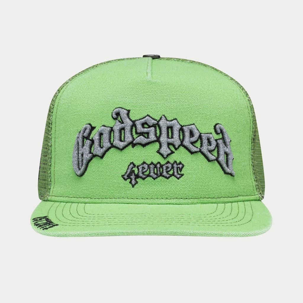 Godspeed Forever Trucker Hat - LIME