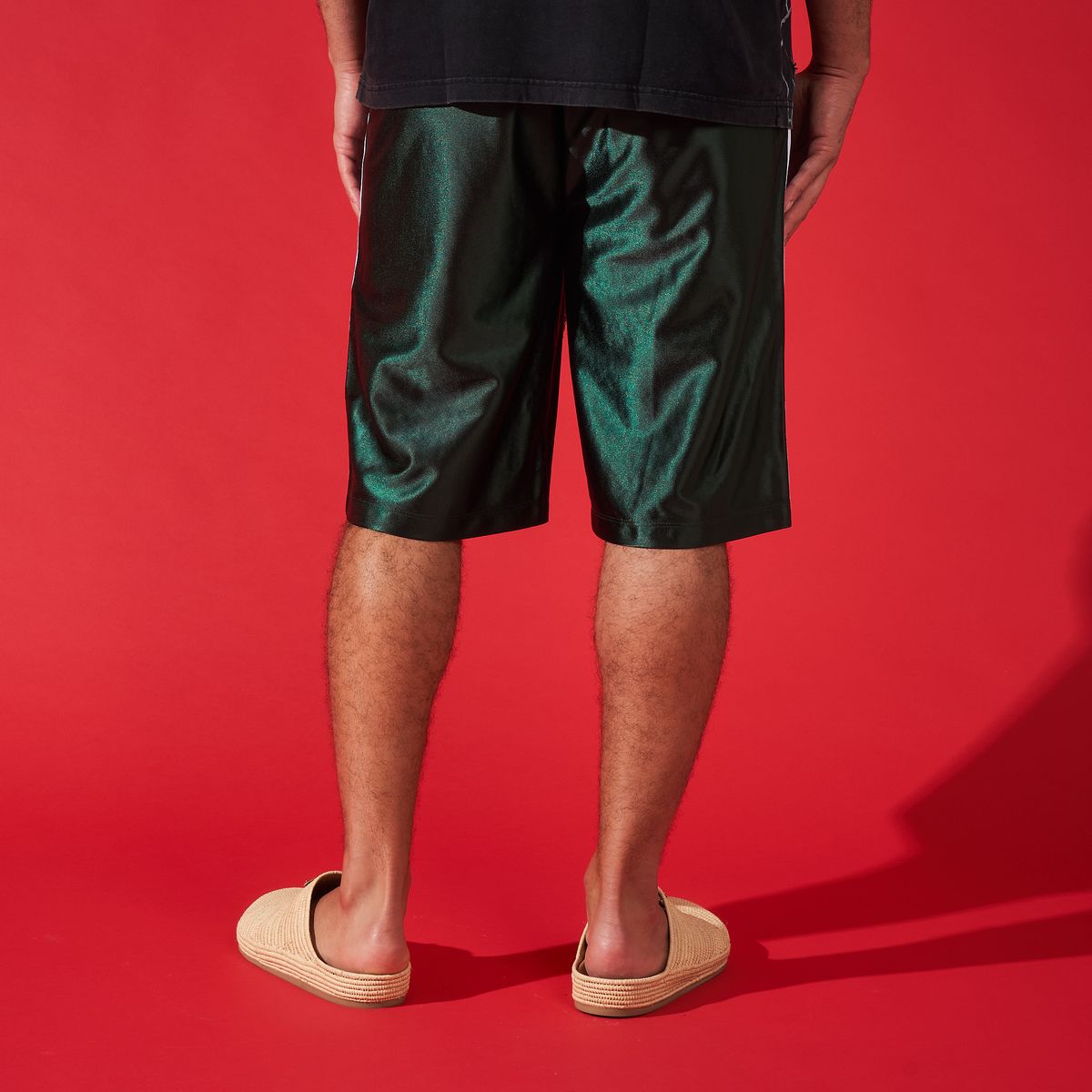 Duaa "focus" Green Stone Shorts - GREEN