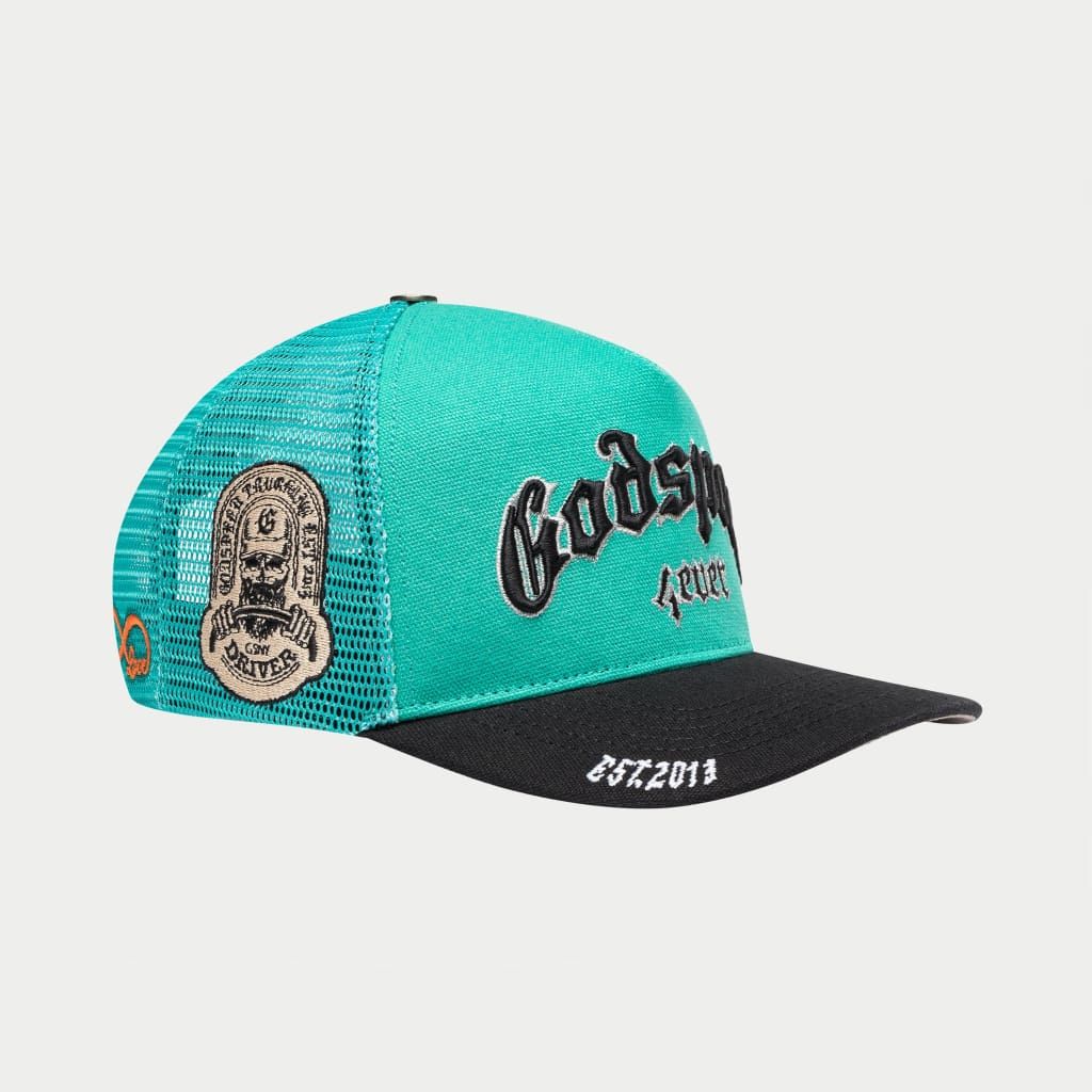 Godspeed Forever Trucker Hat - TURQUOISE