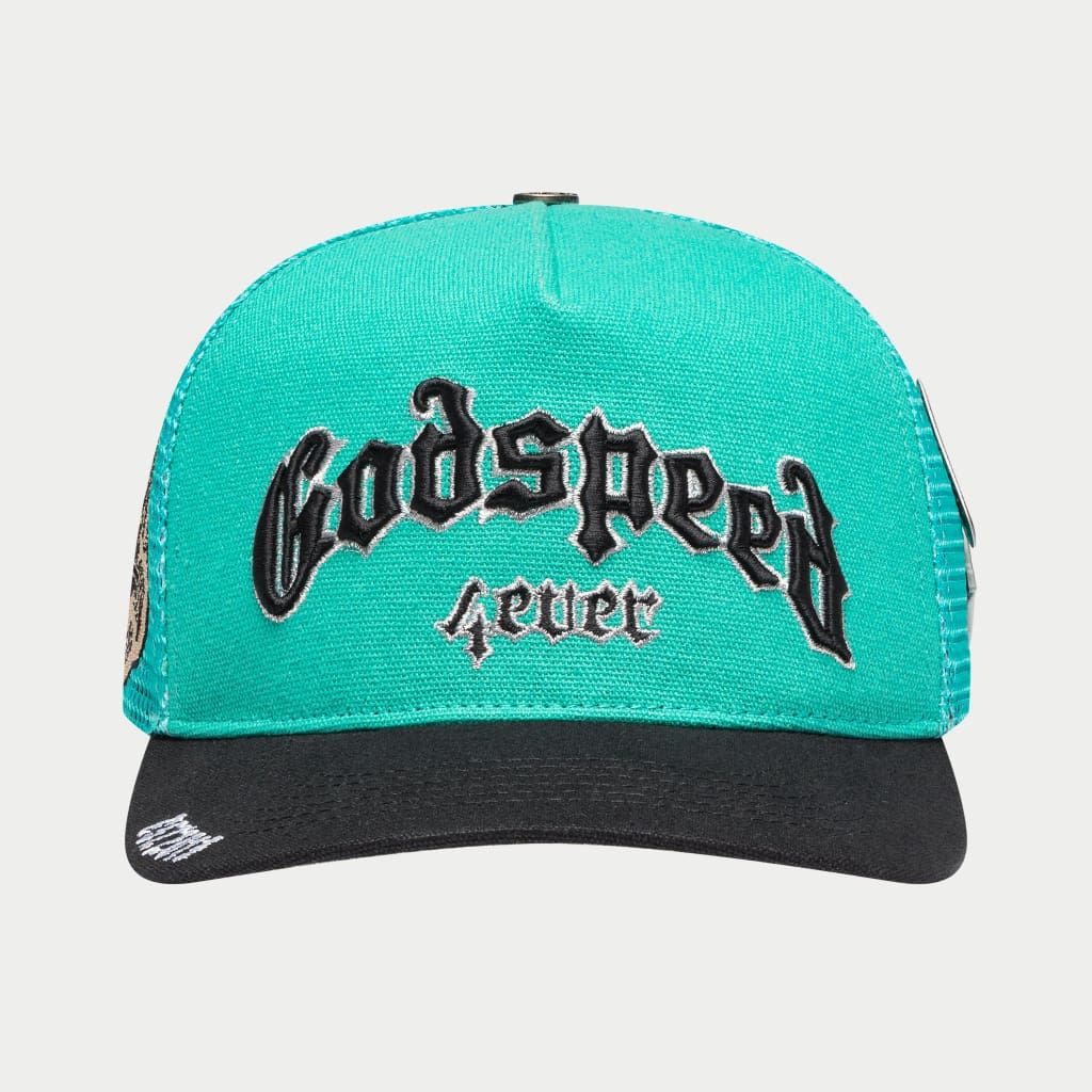 Godspeed Forever Trucker Hat - TURQUOISE