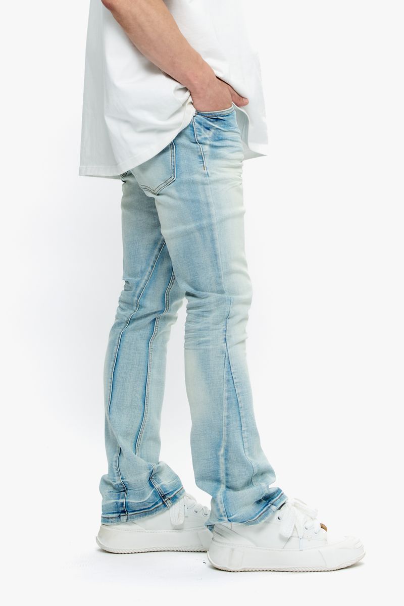 Valabasas "heath" Stacked Denim - LIGHT WASH