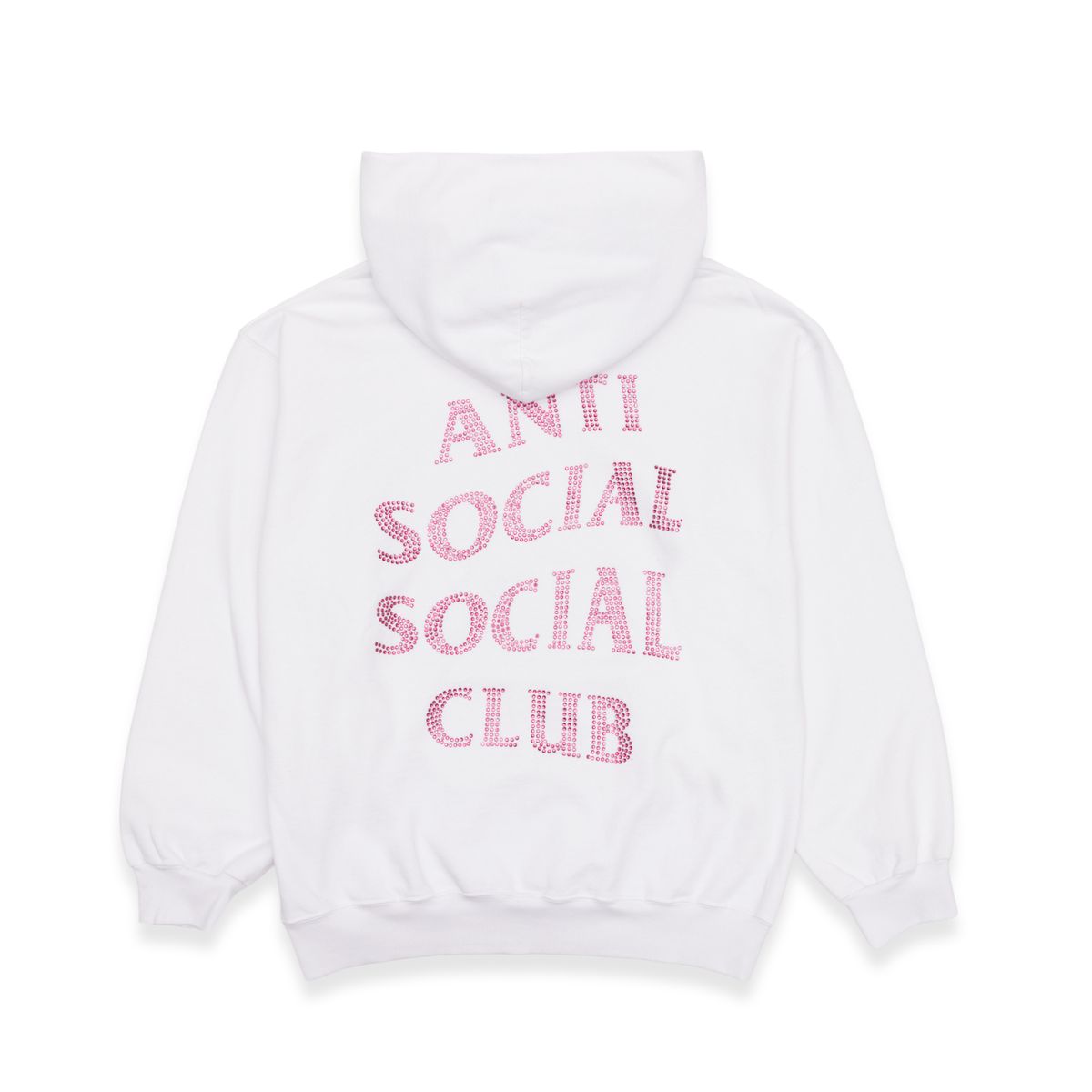 Anti Social Social Club Rhinestone Mind Games Hoodie - WHITE