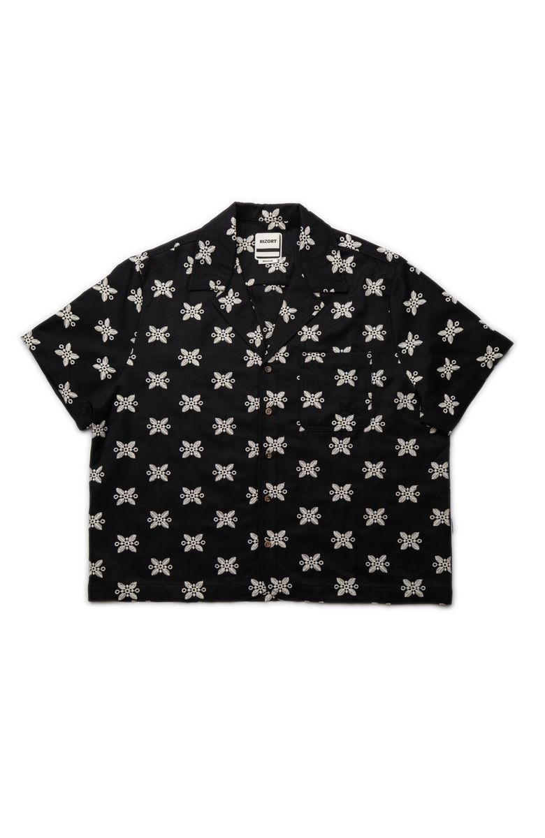 Rizort Ronan Camp Button Up - BLACK