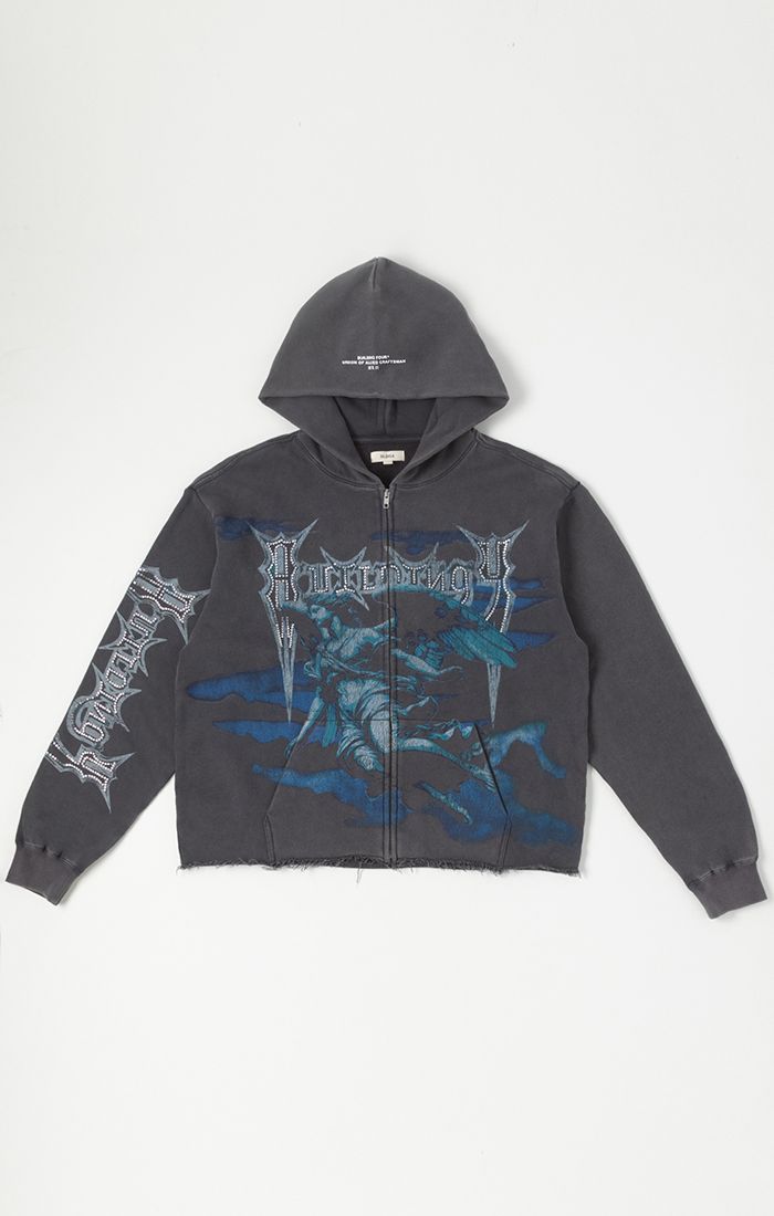 BLDG4 Serphim Hoodie - BLACK/BLUE