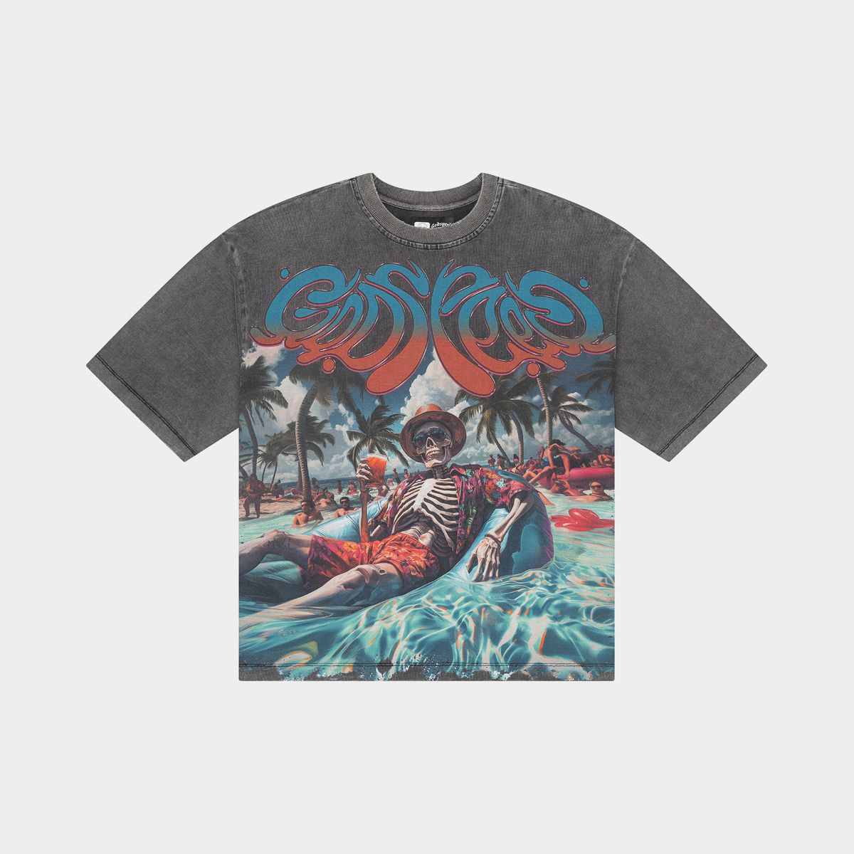 Godspeed Pool Party Tee - GREY WASH