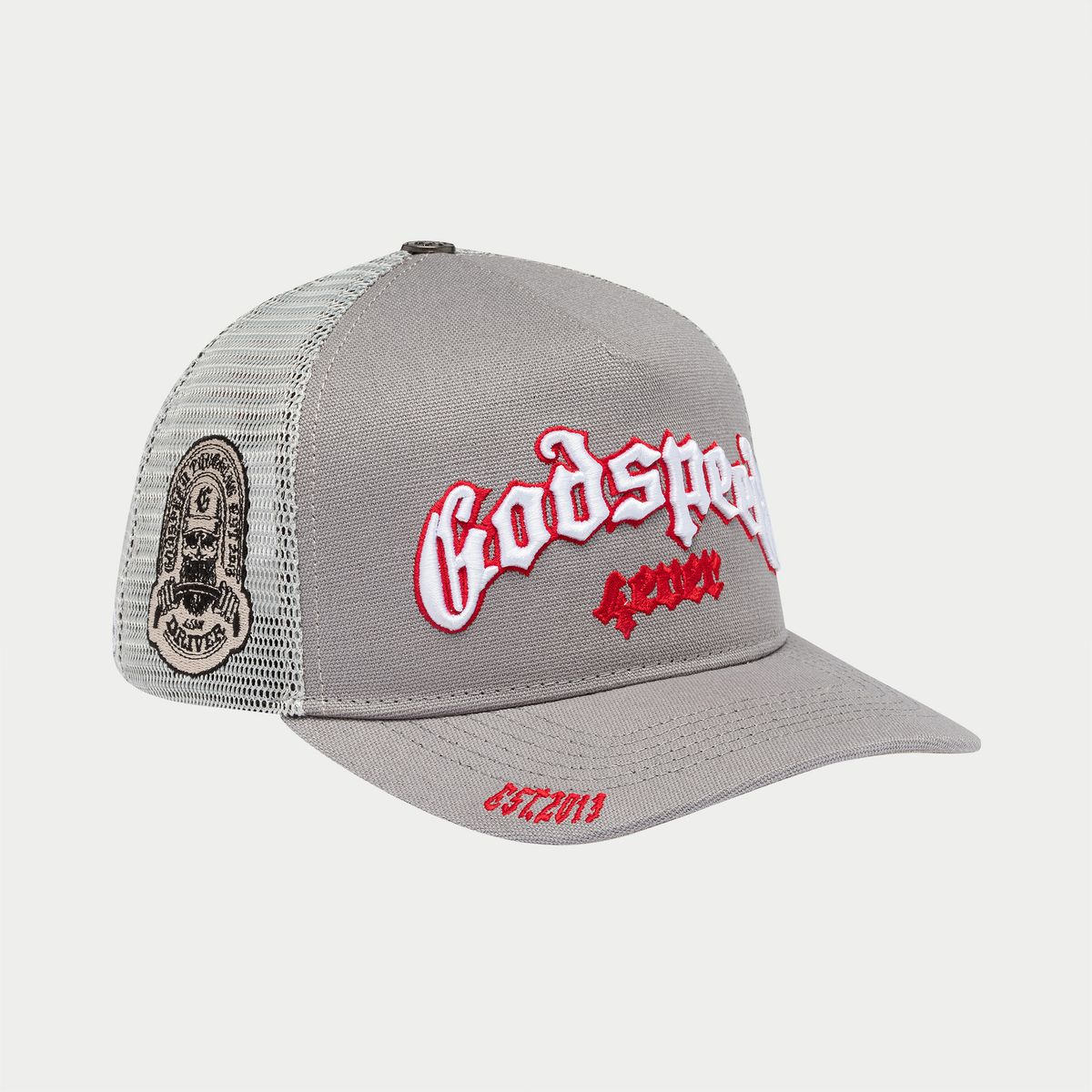 Godspeed Gs Forever Trucker Hat -GREY/RED
