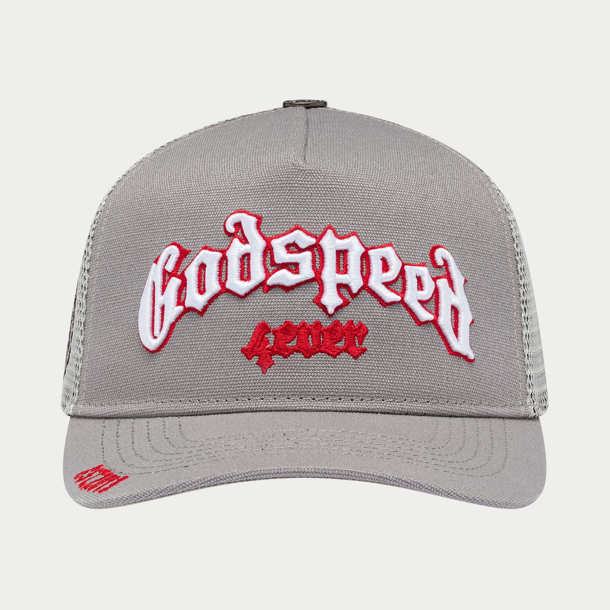 Godspeed Gs Forever Trucker Hat -GREY/RED