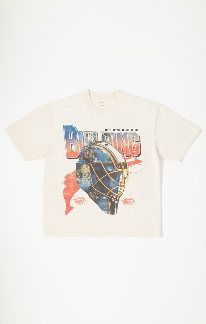 BLDG4 Flames Ss Knit Tee - OFF-WHITE