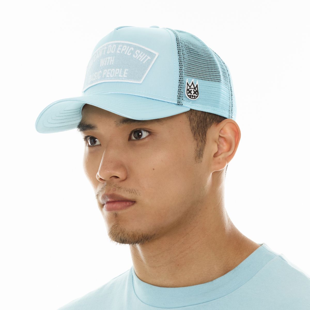 Cult Mesh Trucker Satin Hat - BLUE GLOW