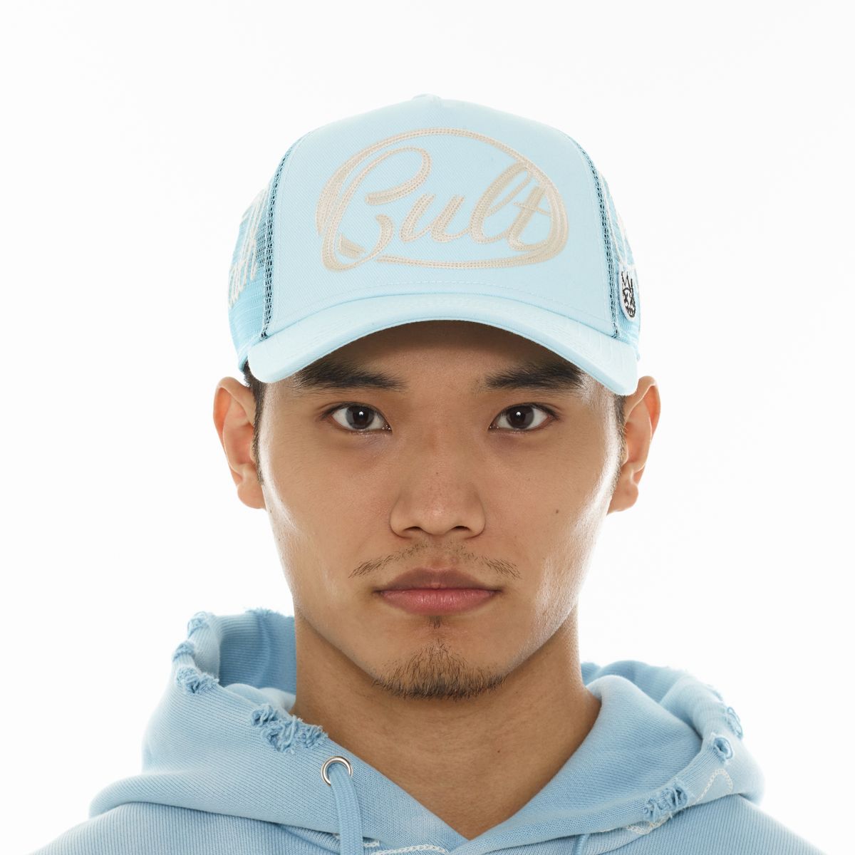 Cult Mesh Back  "Community" Hat - BLUE GLOW