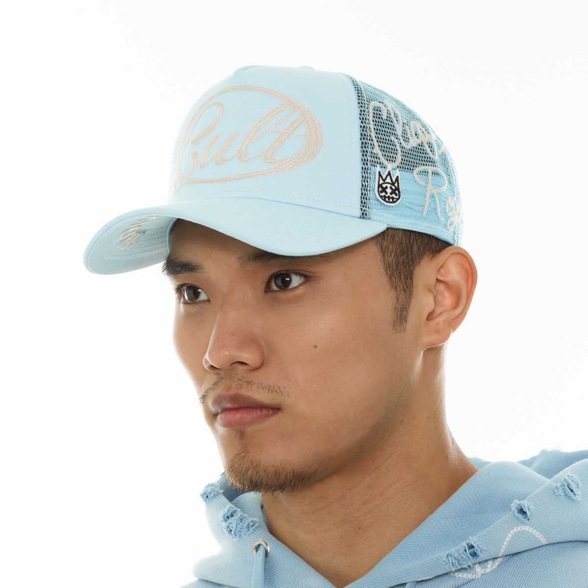 Cult Mesh Back  "Community" Hat - BLUE GLOW